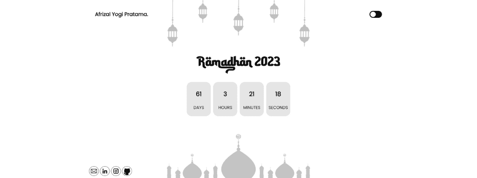 Ramadhan 2023 Countdown